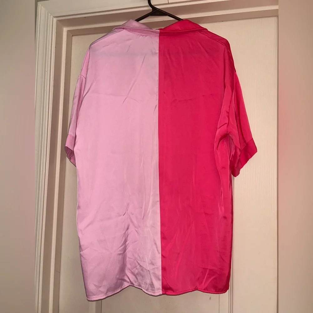 Pink Color Block PJ set - Picture 5 of 9